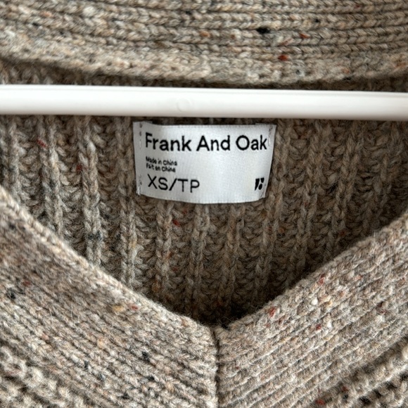 Frank and Oak Lambswool V Neck Sweater - Picture 3 of 5